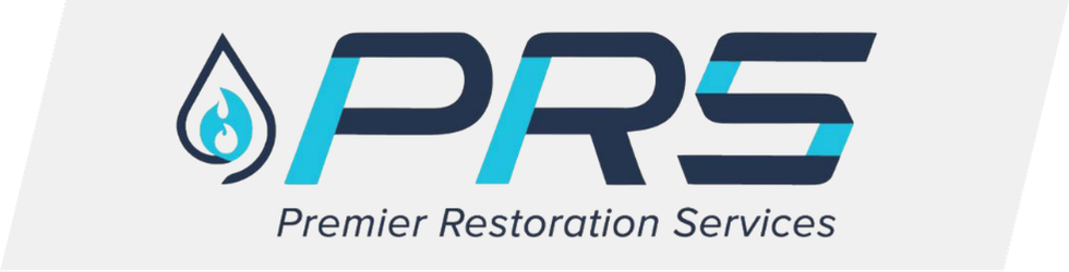 PRS logo with water droplet icon and the words Premier Restoration Services